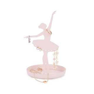 Метален држач за накит, Ballerina, розев 