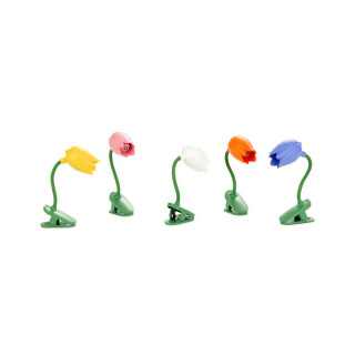LED ламбичка за на книга, Tulip, 5 бои 