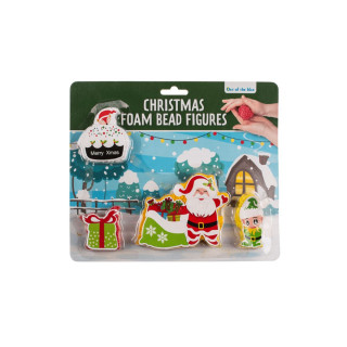 Смеса за обликување, Christmas Foam Putty, сет од 4 бои, 2 варијанти