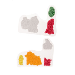 Смеса за обликување, Christmas Foam Putty, сет од 4 бои, 2 варијанти
