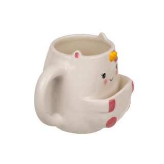 Шолја со држач за колаче, Cookie Cuddlers: Unicorn, 400 ml