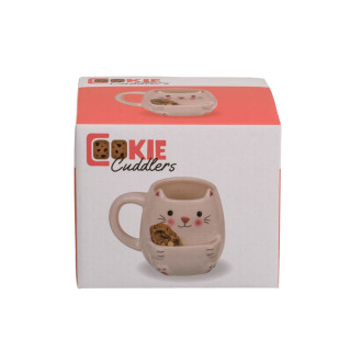 Шолја со држач за колаче, Cookie Cuddlers: Cat, 400 ml