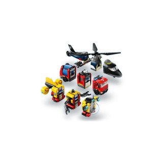 LEGO коцки, City, Helicopter, Fire Truck & Submarine Remix