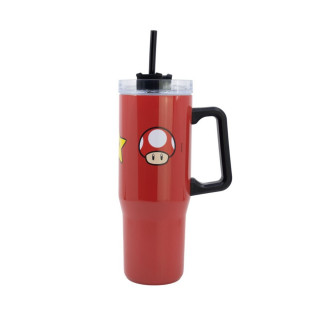 Термос со сламка, Super Mario, 940 ml