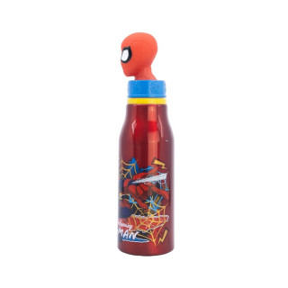 Детско алуминиумско шише со 3Д фигура, Spider-Man, 690 ml