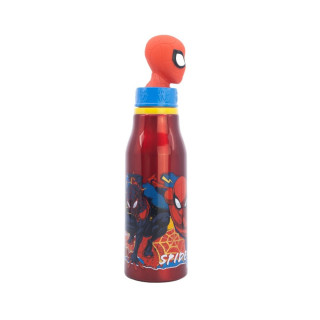 Детско алуминиумско шише со 3Д фигура, Spider-Man, 690 ml