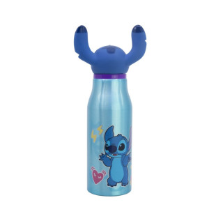 Детско алуминиумско шише со 3Д фигура, Stitch, 690 ml