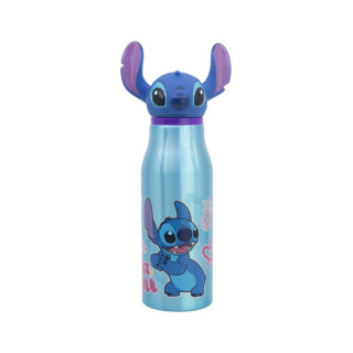 Детско алуминиумско шише со 3Д фигура, Stitch, 690 ml
