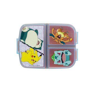 Кутија за ужинка со 3 прегради, Pokemon 