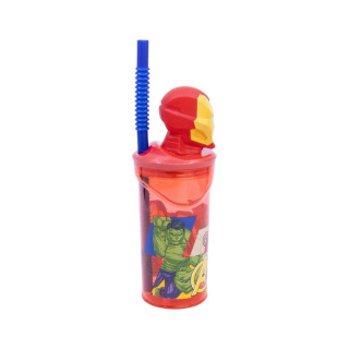 Детска чаша со сламка, Avengers - Iron Man, 360 ml
