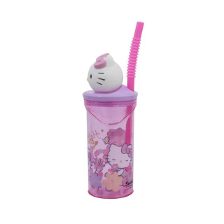 Детска чаша со сламка, Hello Kitty, 360 ml 