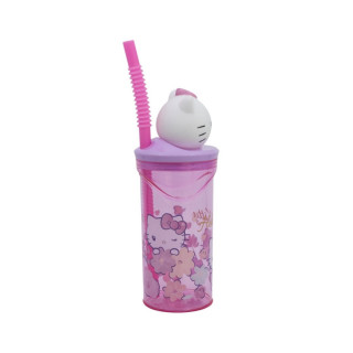 Детска чаша со сламка, Hello Kitty, 360 ml 