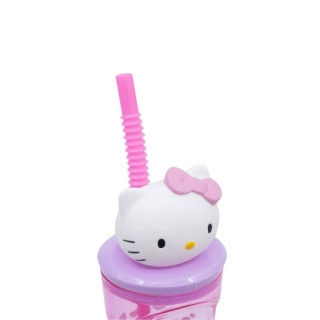 Детска чаша со сламка, Hello Kitty, 360 ml 
