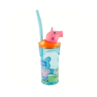 Детска чаша со сламка, Peppa Pig, 360 ml