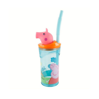 Детска чаша со сламка, Peppa Pig, 360 ml
