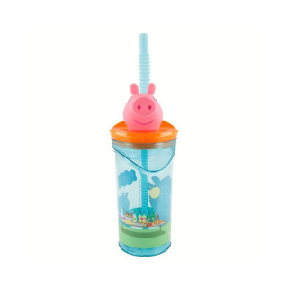 Детска чаша со сламка, Peppa Pig, 360 ml