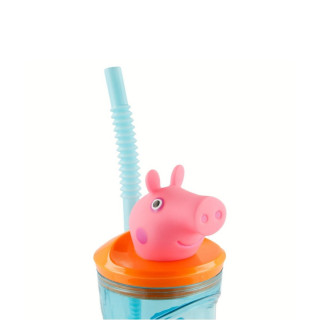 Детска чаша со сламка, Peppa Pig, 360 ml