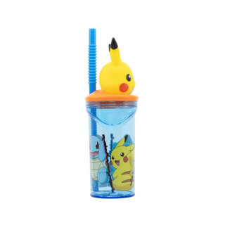 Детска чаша со сламка, Pokemon - Pikachu, 360 ml