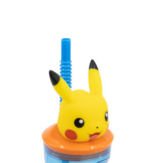 Детска чаша со сламка, Pokemon - Pikachu, 360 ml