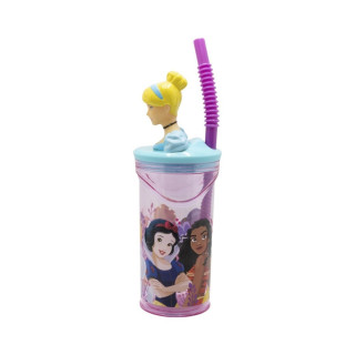 Детска чаша со сламка, Pokemon - Disney Princess - Cinderella, 360 ml 
