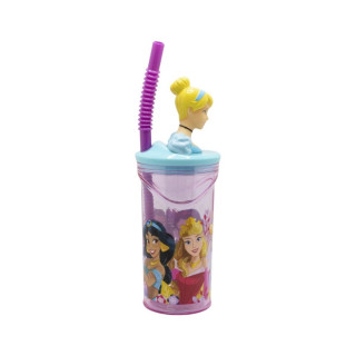 Детска чаша со сламка, Pokemon - Disney Princess - Cinderella, 360 ml 