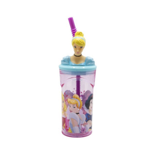 Детска чаша со сламка, Pokemon - Disney Princess - Cinderella, 360 ml 