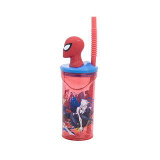 Детска чаша со сламка, Spider-Man, 360 ml