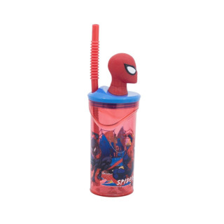 Детска чаша со сламка, Spider-Man, 360 ml