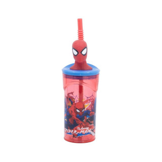 Детска чаша со сламка, Spider-Man, 360 ml
