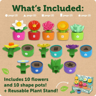 Едукативен сет за игра, Shape & Color Garden