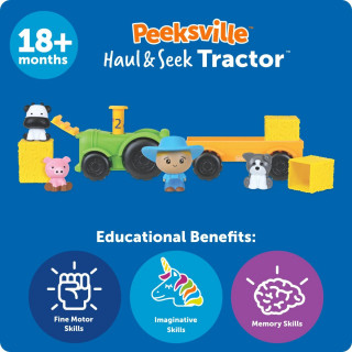 Едукативен сет за игра, Peeksville™ Haul & Seek Tractor™
