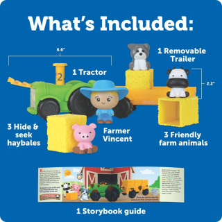 Едукативен сет за игра, Peeksville™ Haul & Seek Tractor™