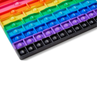 Сензорна играчка за изучување дропки, Rainbow Fraction® Sensory Bubble Popper