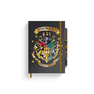 Нотес A5 со пенкало, Harry Potter - Hogwarts Crest 