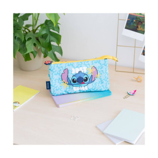 Несесер за моливи со три прегради, Disney: Stitch - Tropical 