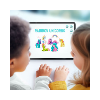 Сет за изработка со глина Rainbow Unicorns 