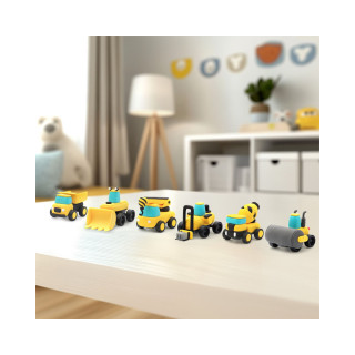Сет за изработка со глина Motors: Construction Vehicles 