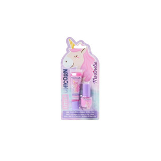 Сет детски шминки - лак за нокти и сјај за усни, Little Unicorn 