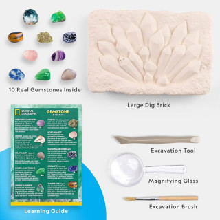 СТЕМ сет, National Geographic - Super Gemstone Dig Kit 