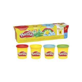 Сет од 4 чашки Play-Doh тесто за моделирање - Classic 