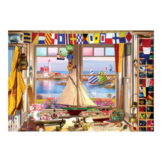 Сложувалка во 3Д метална кутија, Lighthouse Tin, 550 парчиња 