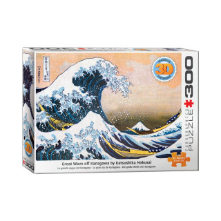 Сложувалка со 3Д ефект, The Great Wave of Kanagawa, 300 XL парчиња 