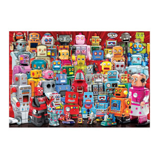 Сложувалка во торбичка за ужинка, Robots, 100 парчиња 