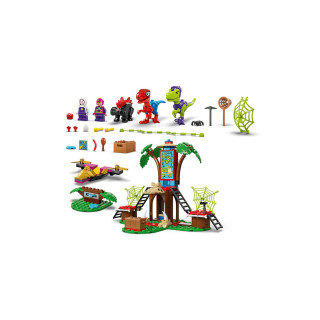 LEGO коцки, Marvel, Spidey and Gobby's Raptor Battle at Tree House HQ 