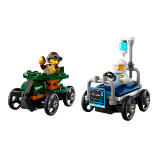 LEGO коцки, City, Airplane vs. Hospital Bed Race Car Pack 