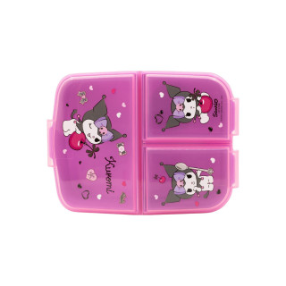 Кутија за ужинка со 3 прегради, Hello Kitty - Kuromi 