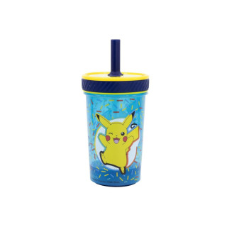 Чаша со сламка, Pokemon - Pikachu, 370ml 