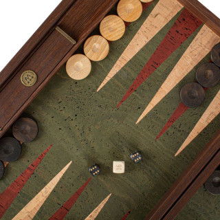 Сет за табла, Premium Handcrafted Green Natural Cork 