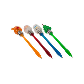 Пенкало со фигура со LED, Christmas, 4 дизајни 
