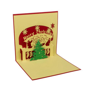 Новогодишна честитка 3D, 3 дизајни 